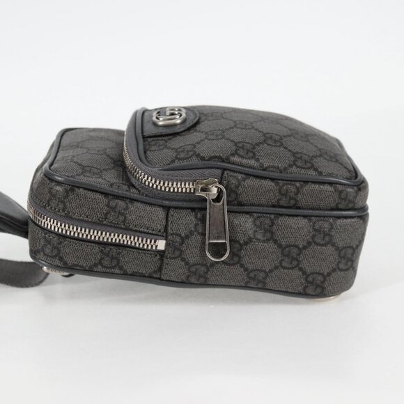 GUCCI Shoulder Bag PVC Gray Silver 752565 Auth 118850M - Picture 4 of 16